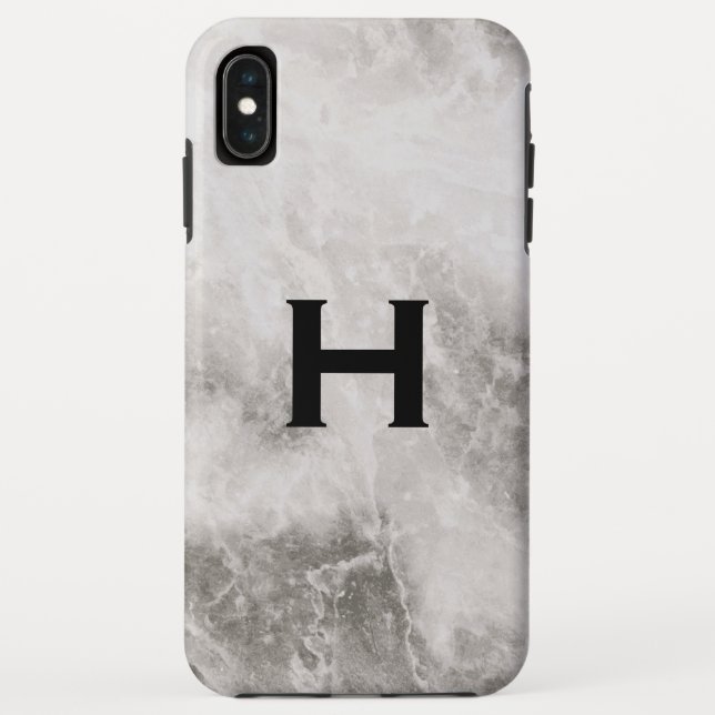 Coques Case-Mate iPhone Fond en marbre Monogramme (Dos)
