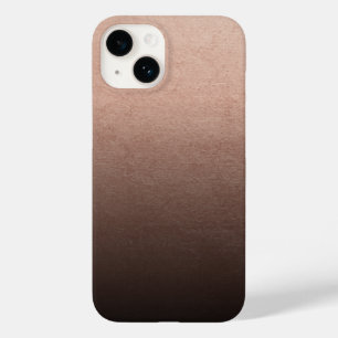 Coque Case-Mate iPhone Fond ombré noir feuille d'or rose