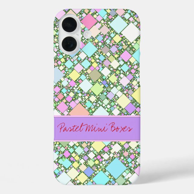Coques Case-Mate iPhone Fond pastel géométrique abstrait personnalisé  (Verso)