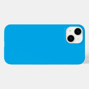 Coque Case-Mate iPhone Fond uni bleu cyan   Style minimaliste d'été