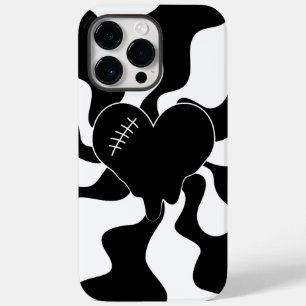 Coque Case-Mate iPhone Fonte cardiaque en noir et blanc