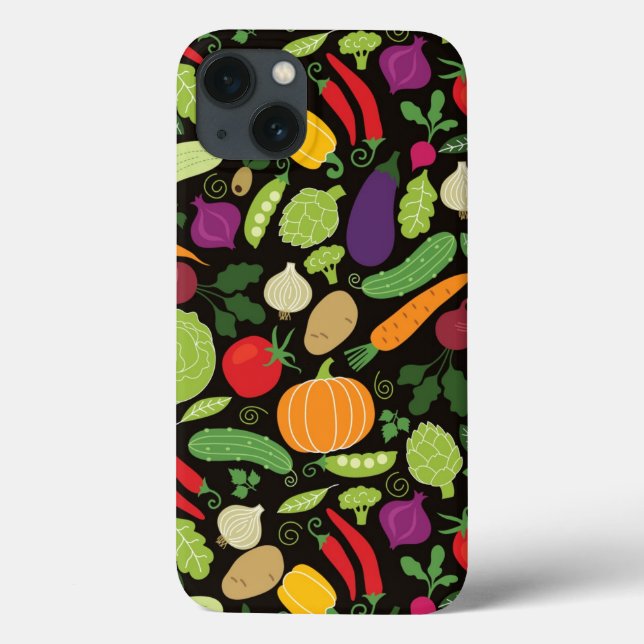 Coques Case-Mate iPhone Food on a black background (Verso)