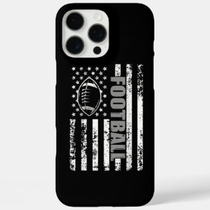 Coque iPhone 16 Pro Max Football américain du drapeau