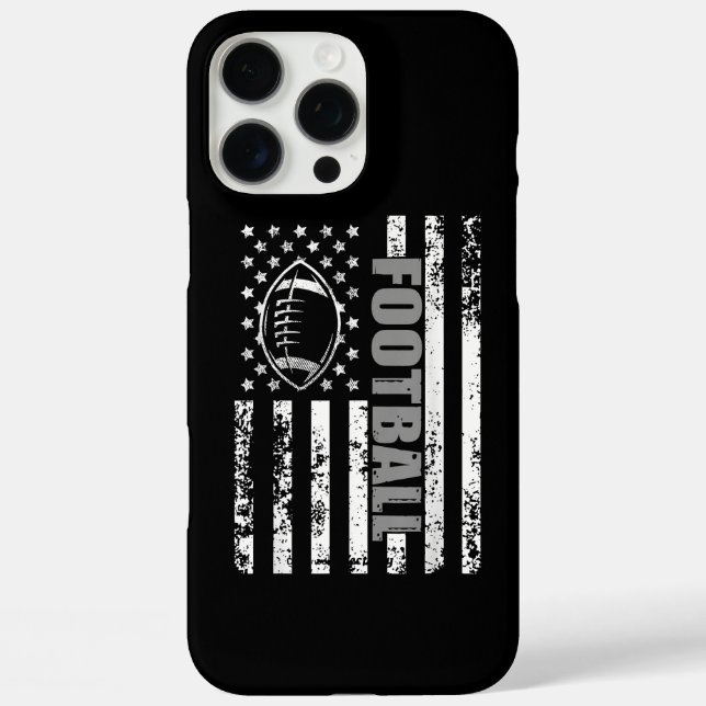 Coques Case-Mate iPhone Football américain du drapeau (Verso)