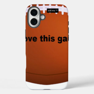 Coques iPhone 16 Plus Football Américain : J'Aime Ce Jeu