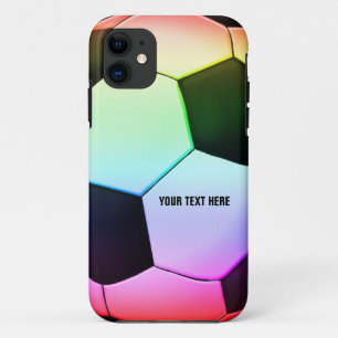 Coque iPhone 11 Football féminin coloré   Football
