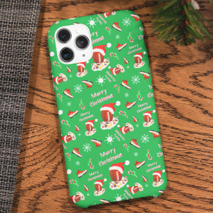Coque Case-Mate iPhone Football Joyeux Noël avec motif de nourriture snac