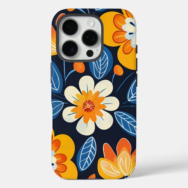 Coques Case-Mate iPhone Foral d'art populaire gras (Verso)