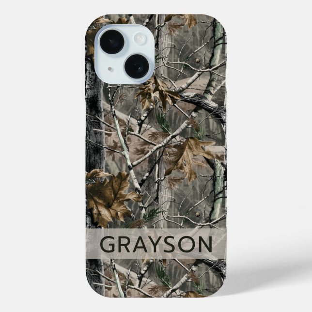 Coques Case-Mate iPhone Forest Branches Camouflage Personalized (Verso)