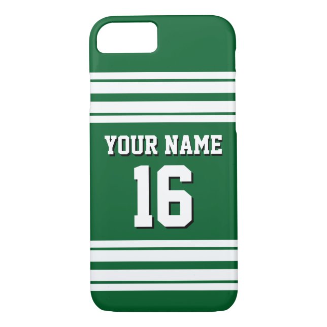 Coques Case-Mate iPhone Forest Green White Team (Dos)