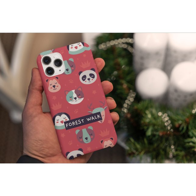 Coques Case-Mate iPhone Forest Walk Animal Friends mignonne & Jouer Téléph (Créateur téléchargé)