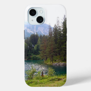 Coque Case-Mate iPhone Forêt alpine pittoresque et lac