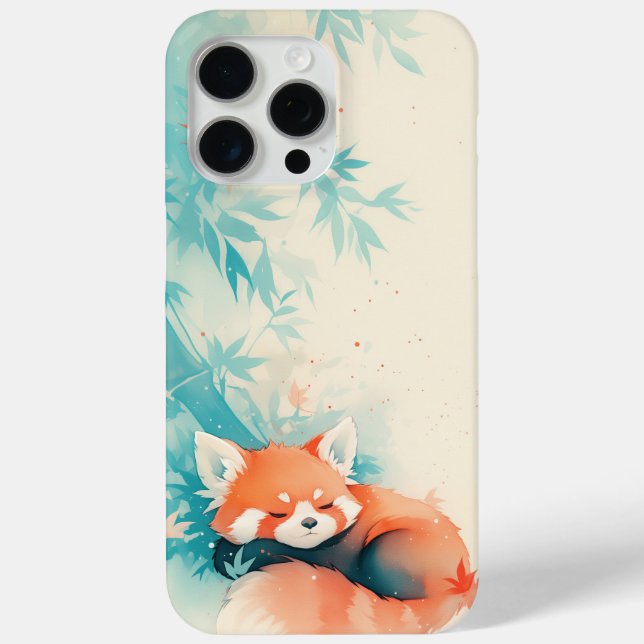 Coques Case-Mate iPhone Forêt de bambou de Panda roux sieste (Verso)