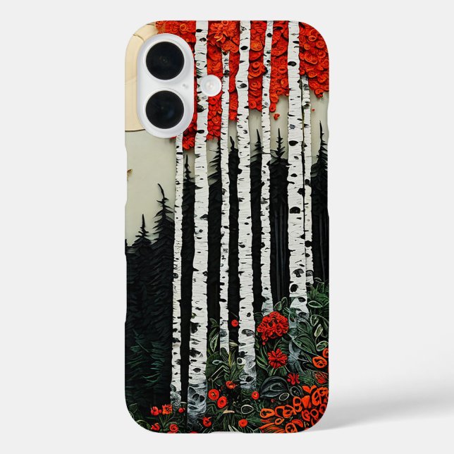 Coques Case-Mate iPhone Forêt de bouleaux fantastique (Verso)