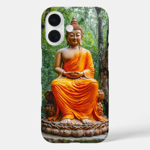 Coque Pour iPhone 16 Forêt de calme : le sanctuaire du Bouddha