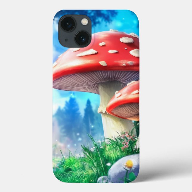 Coques Case-Mate iPhone Forêt de champignons Fantastique (Verso)