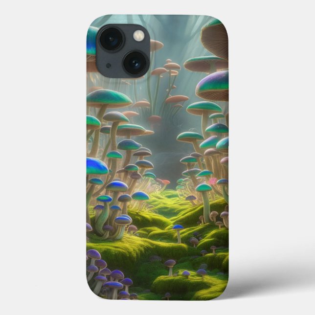 Coques Case-Mate iPhone Forêt de champignons géants (Verso)