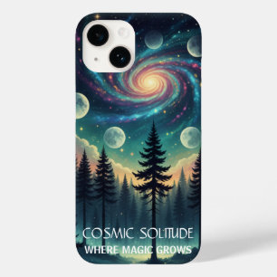 Coque Case-Mate iPhone Forêt de la Galaxie de Solitude Cosmique • Phases 