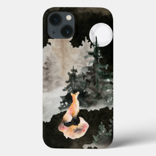 Case-Mate iPhone Case Forêt de renard et de Pleine lune