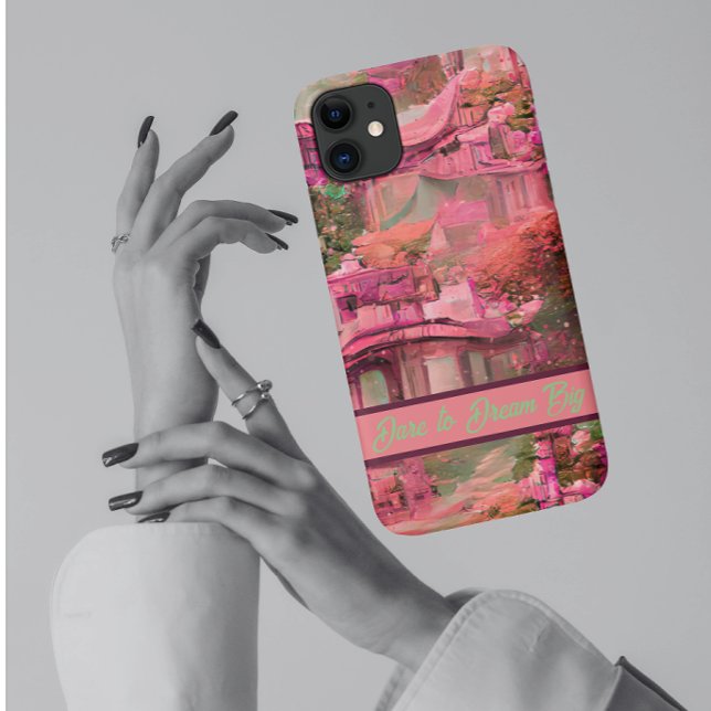 Coques Case-Mate iPhone Forêt d'Imaginaires rose (Créateur téléchargé)