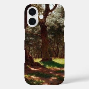 Coque Pour iPhone 16 Forêt d'oliviers à Cap Saint Martin