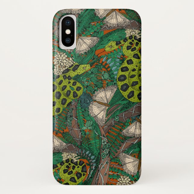 Coques Case-Mate iPhone forêt enchevêtrée rouille (Dos)