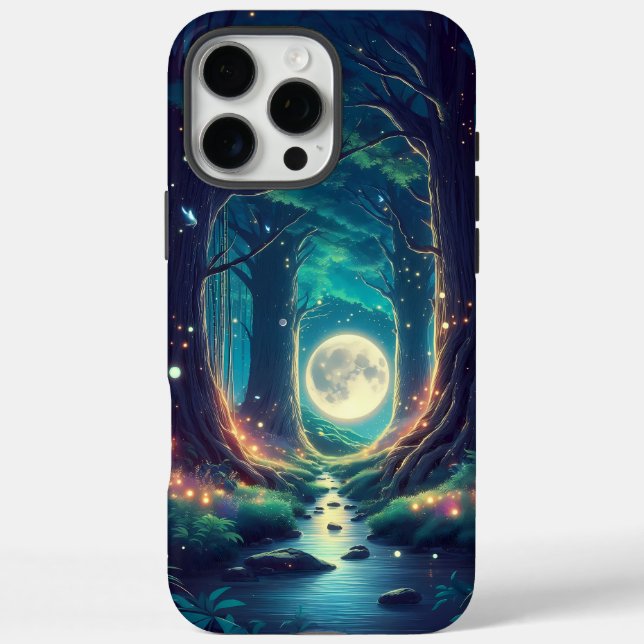 Coques Case-Mate iPhone Forêt et Lune paisible (Verso)