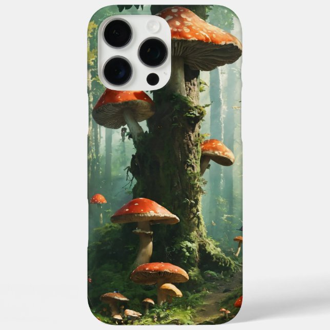 Coques Case-Mate iPhone forêt magique, volée agarique, forêt féerique, bou (Verso)