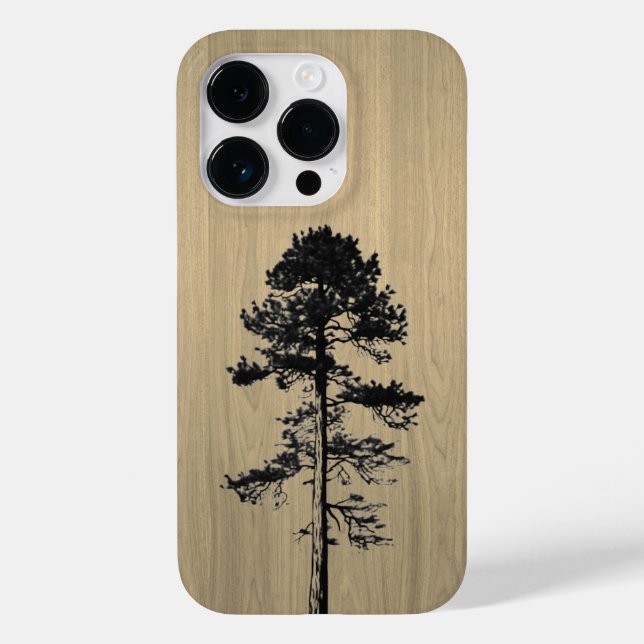 Coques Case-Mate iPhone Forêt sauvage - Bois gravé - Bois (Verso)