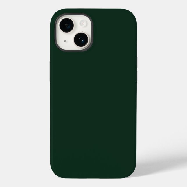 Coques Case-Mate iPhone Forêt solide vert foncé (Verso)