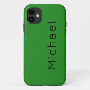 Case-Mate iPhone Case Forêt vert couleur solide Nom minimal