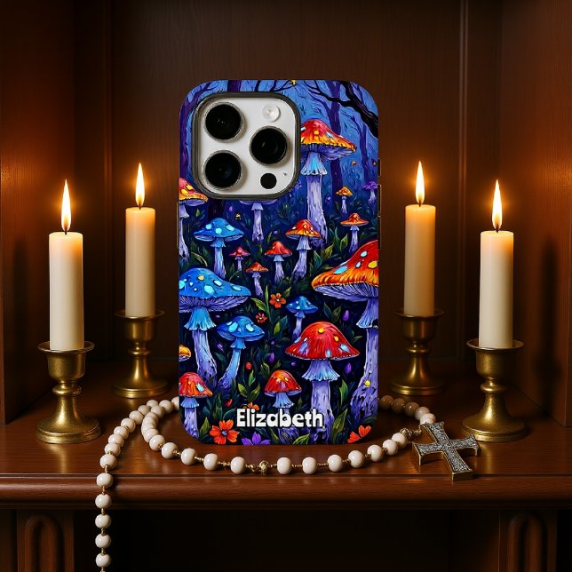 Coques Case-Mate iPhone Forêt vibrante de champignons (Créateur téléchargé)