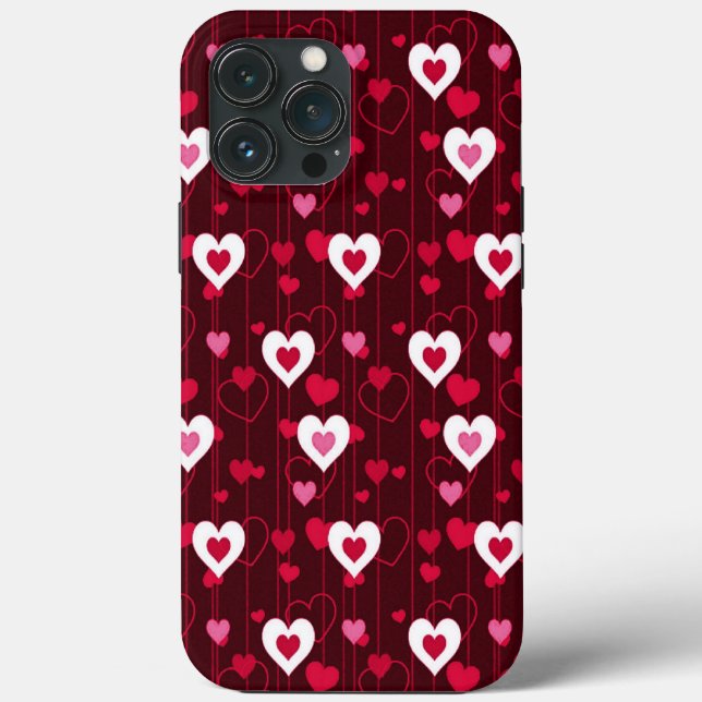 Coques Case-Mate iPhone Forever Love Red Hearts (Verso)