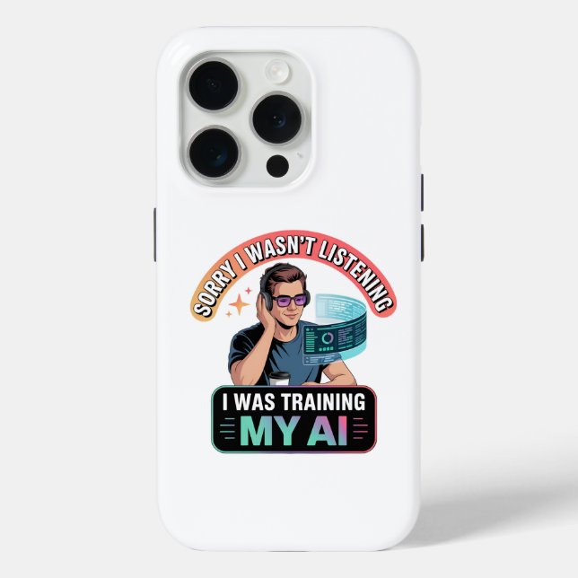 Coques Case-Mate iPhone Formation Mon AI amusant Citation d'intelligence a (Verso)