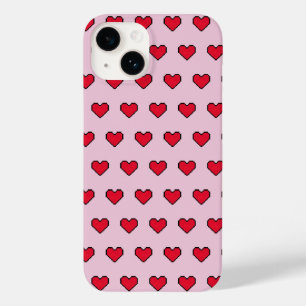Coque Case-Mate iPhone Forme de coeur mignonne pixélisée