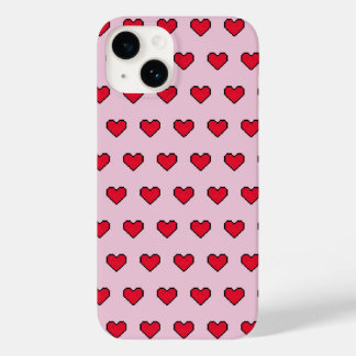 Coque Case-Mate iPhone Forme de coeur mignonne pixélisée