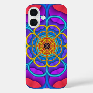 Coque Pour iPhone 16 Forme de fleurs abstraites décoratives