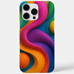 Coque iPhone 16 Pro Max Formes 3D Abstraites dynamiques