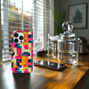 Coque Case-Mate iPhone Formes Abstraites Rétro Design Personnalisable En 
