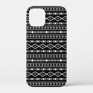 Case-Mate iPhone Case Formes aztèques Motif blanc gris noir