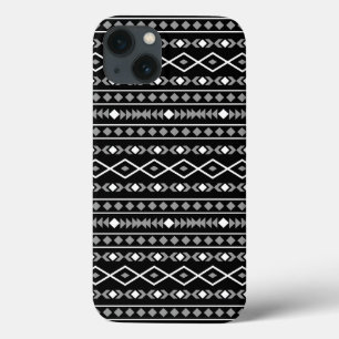 Case-Mate iPhone Case Formes aztèques Motif blanc gris noir
