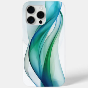 Coque Case-Mate iPhone Formes bleues et vertes transparentes