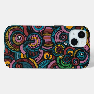 Coque Case-Mate iPhone Formes circulaires colorées motif de couverture iP