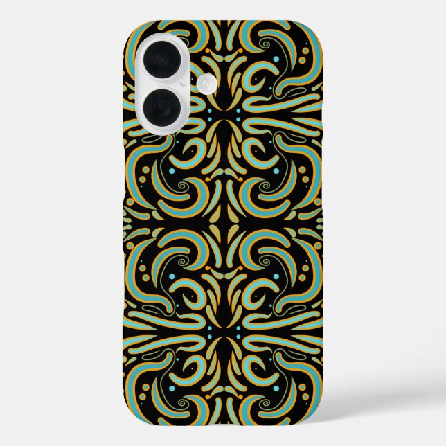 Coques Case-Mate iPhone Formes circulaires, linéaires et coniques Art abst (Verso)