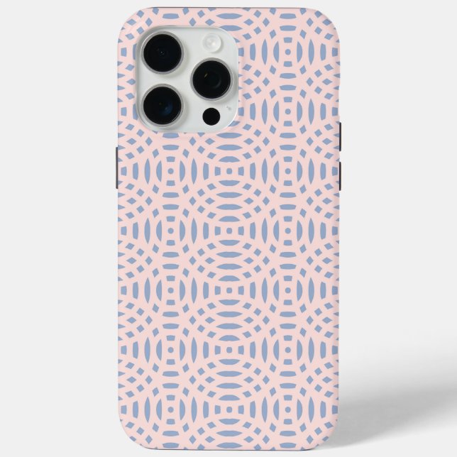 Coques Case-Mate iPhone formes circulaires motif sans couture (Verso)