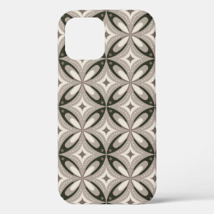 Case-Mate iPhone Case Formes circulaires rétro beige et marron