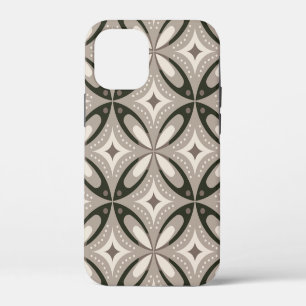 Case-Mate iPhone Case Formes circulaires rétro beige et marron