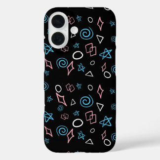 Coque Pour iPhone 16 Formes de couleurs transgenres