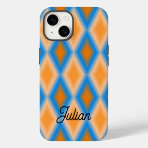 Coque Case-Mate iPhone Formes de losange orange dégradé