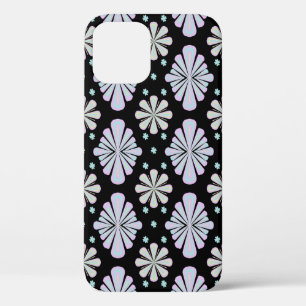 Case-Mate iPhone Case Formes Florales Pastel sur Fond Noir